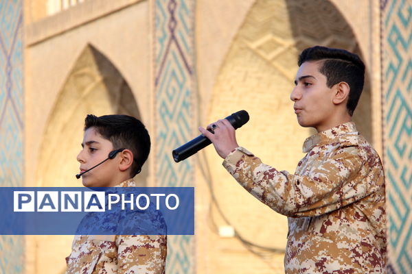 رزمایش اقدار بسیجیان در امیرچخماق یزد