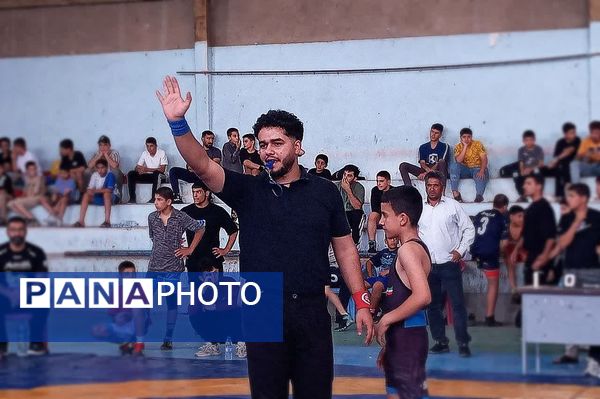 برگزاری مسابقات کشتی فرنگی نونهالان کهگیلویه و بویراحمد در باشت 
