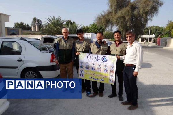 خدمت‌رسانی گروه جهادی ایثارگران بوشهر در بشاگرد