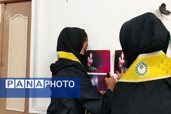 فضا سازی مدرسه شهید مجید دهنوی نیشابور به مناسبت ایام فاطمیه 