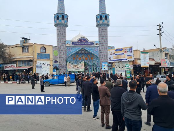 مراسم دسته روی و سینه زنی مردم آشخانه به مناسبت شهادت امام علی (ع)