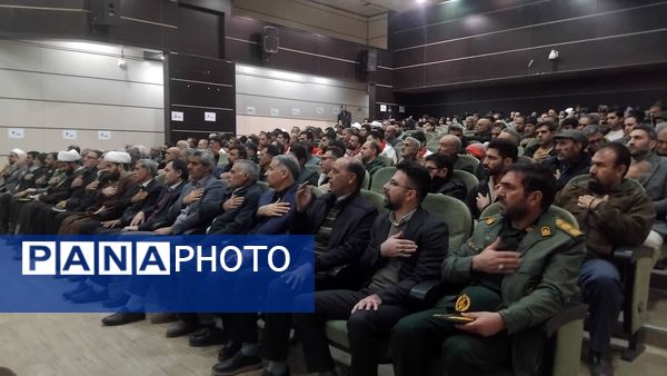 حضور پرشور مردم و مسئولان نورآباد در مراسم سالگرد شهادت سپهبد سلیمانی