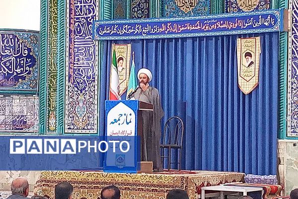 سخنرانی رئیس آموزش پرورش باشت در مراسم نماز جمعه به مناسبت هفته دفاع مقدس و آغاز سال تحصیلی