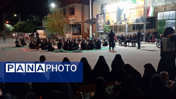 برگزاری مراسم شام غریبان در دهستان رزق آباد