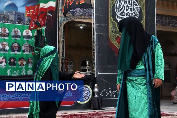 اجرای گروه نمایشی نقشینه به مناسبت ایام صفر و شهادت حضرت رقیه در آستان مقدس بی بی سکینه خاتون