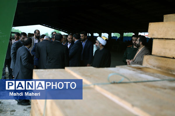 بازدید نماینده دولت و وزیر آموزش و پرورش از پروژه‌های عمرانی شهرستان سوادکوه