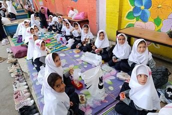 اردوی درون‌مدرسه‌ای به مناسبت روز جهانی کودک در ناحیه دو شهرری 