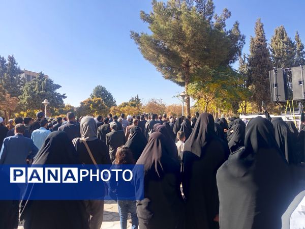 مراسم تشییع پیکر شهید گمنام  در شهرستان کاشمر 