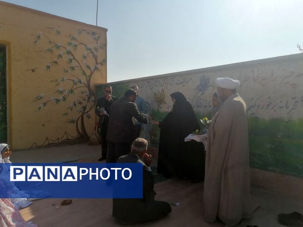 نماز باران در آموزشگاه زهرا عبداللهیان ارغا خلیل آباد 