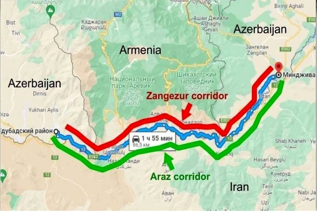 ایران باید درخصوص کریدور زنگزور هوشمندانه عمل کند