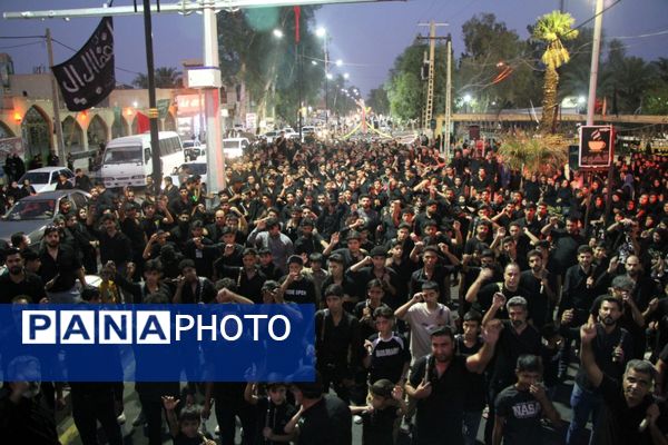 مراسم زنجیر زنی در شهرستان بم 