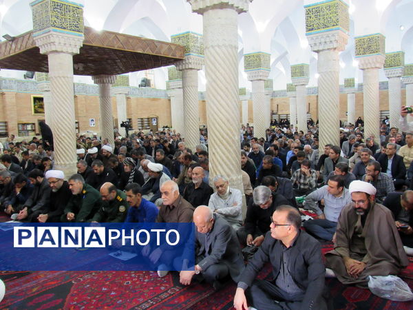 مراسم گرامیداشت شهدای اقتدار ایران اسلامی با حضور پرشور مردم و مسئولان در سنندج