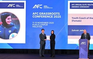 زهره جعفری مربی زن جوان سال آسیا ۲۰۲۵ شد