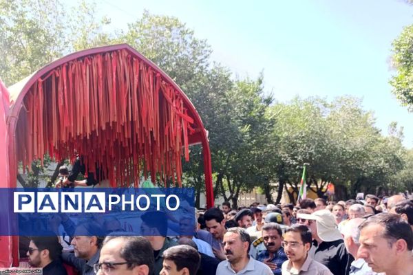 مراسم تشییع پیکر شهدای شهرضا در پی تجاوز ددمنشانه رژیم صفاک صهیونسیتی 