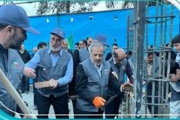خشت‌گذاری همزمان ۱۵ پروژه آموزشی در شهرستان قدس