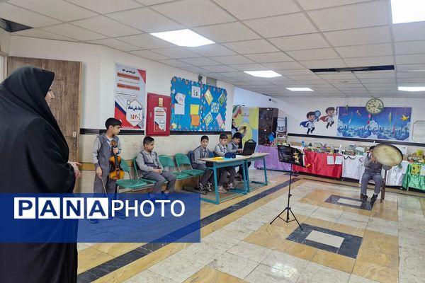 کارگاه تولید محتوا و برپایی نمایشگاه پژوهش در دبستان بانو ابوالوفا ناحیه دو شهرری 