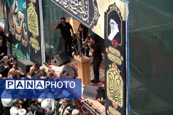 عزاداری عاشورای حسینی در گرمای سوزان بم
