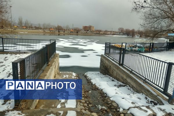 برف زمستانی در شهرستان بن 