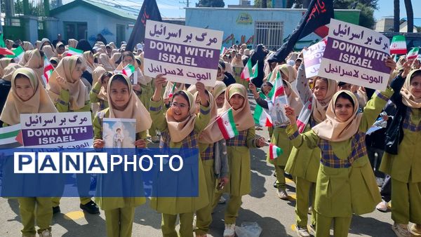 اعلام انزجار دانش‌آموزان ملاردی از رژیم کودک‌کش و جنایتکار صهیونیستی و حمایت از جبهه مقاومت