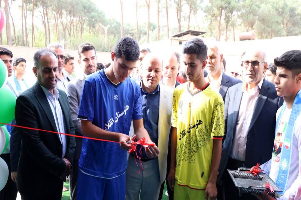 افتتاح سالن ورزشی «سردار شهید سلیمانی» هنرستان فنی انقلاب اسلامی