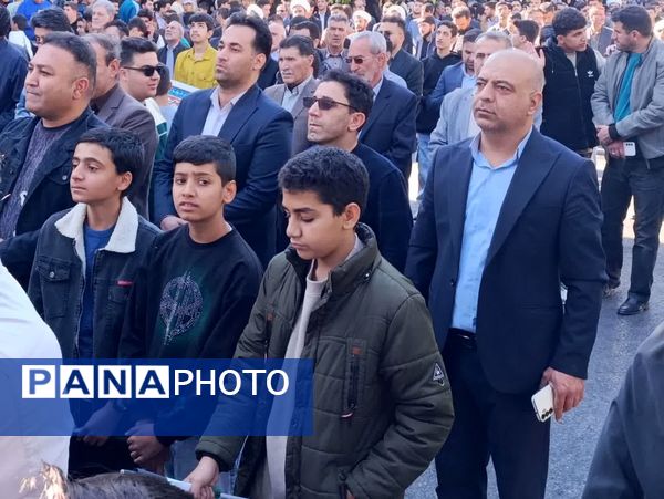 برگزاری راهپیمایی ۱۳ آبان در شهرستان اسلام آباد غرب