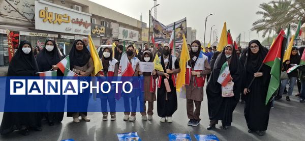 برگزاری راهپیمایی سیزدهم آبان ماه در بندرعباس