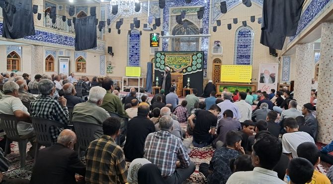 برگزاری مراسم شهادت شیخ الائمه (امام صادق (ع))در مسجد جامع زرقان