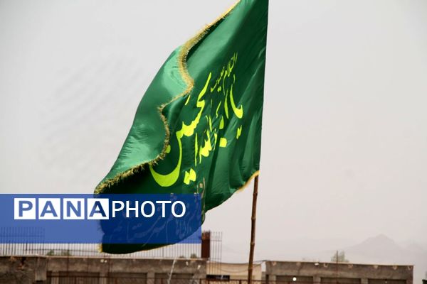 عزاداری عاشورای حسینی در گرمای سوزان بم