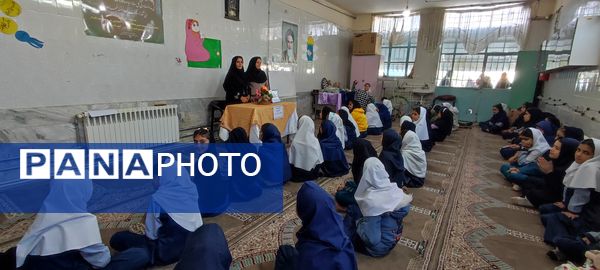 کارگاه آموزشی دانش‌آموزان در هفته پدافند غیرعامل (پدافند زیستی) در مدرسه شهید خاقانی شهرستان شیروان