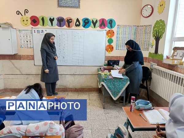 بازدید و ارزیابی مسئولان آموزش پرورش از دبستان زنده  یاد امینی پور