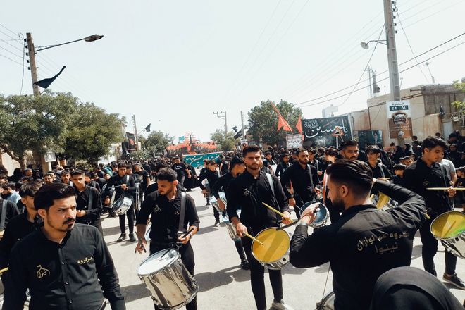 تعزیه خوانی و زنجیر زنی در روستای بزرگ فدیشه نیشابور