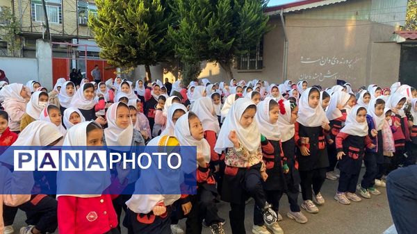 صبحگاه در مدرسه پاهکیده املش