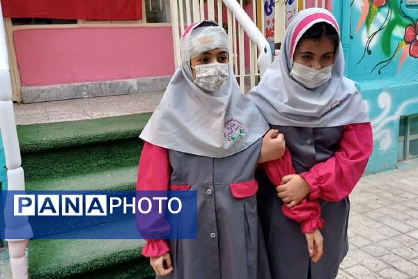 مانور سراسری زلزله و ایمنی با شعار "مدرسه ایمن، جامعه تاب‌آور" در مدرسه سارا شهرستان ملارد