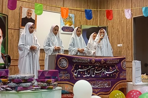جشن روز دختر و حضور خادمان حرم امام رضا (ع) در فاروج