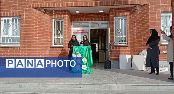 مراسم زنگ مهر در دبیرستان مشکات