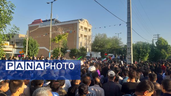 مراسم تشییع و وداع با شهید امنیت حسین اسحاقی در لردگان 