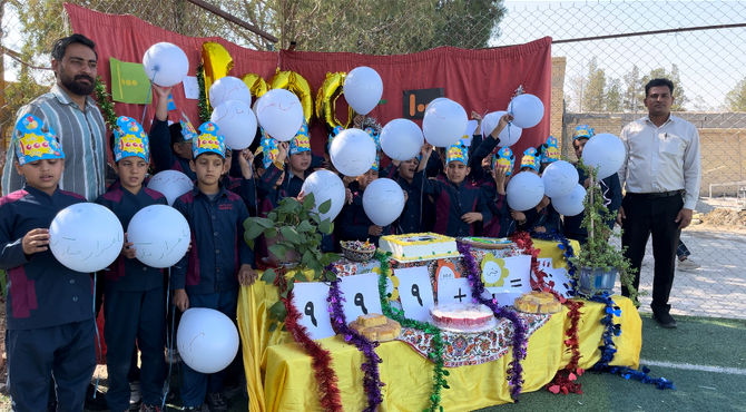 برگزاری جشن عدد ۱۰۰۰ در مدرسه شهید منتظر قائم خاتم 