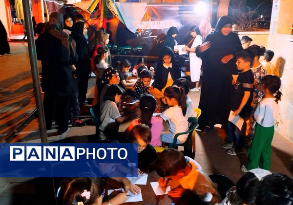 مراسم عزاداری سیدالشهدا در کنار مزار شهدای گمنام نیشابور