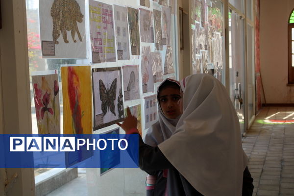 نمایشگاه نقاشی و طراحی دانش‌آموزان مدارس بوشهر با موضوع آزاد