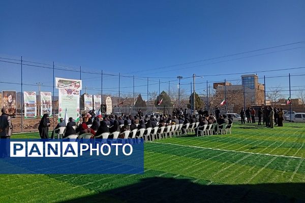 افتتاح چمن مصنوعی روستای قوژد