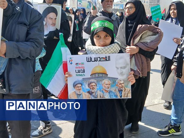 حضور پرشور مردم ولایت مدار مشهدی در راهپیمایی روز قدس