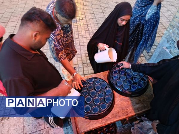 موکب دلدادگی در حاجی‌آباد عطر شهادت امام رضا (ع) در مسجد جامع پیچید