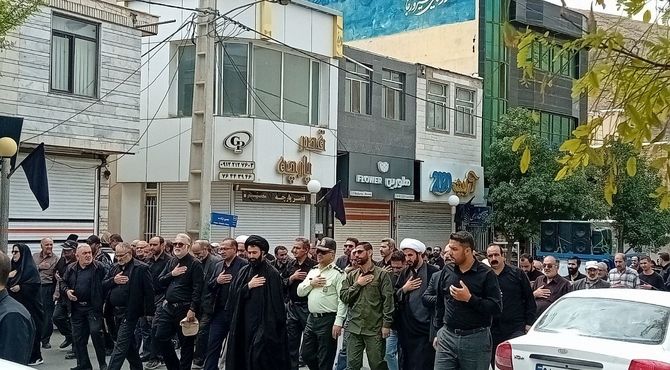 برگزاری مراسم پیاده‌روی جاماندگان اربعین درشهرستان فیروزکوه