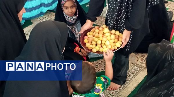 عزاداری دختران فاطمی شهر بن با محوریت حمایت از رهبری 