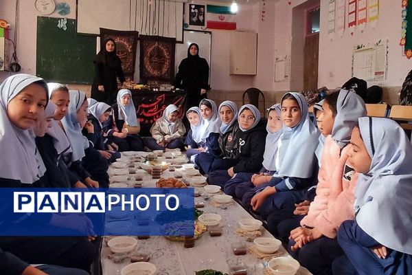 طنین نوای عشق و عزا؛ مراسم عزاداری دهه دوم فاطمیه در مدارس بهارستان‌دو