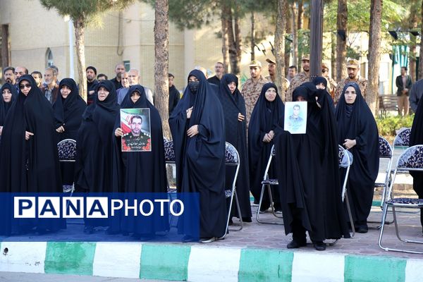 آیین استقبال از پیکرهای مطهر شهدای گمنام در بهشت معصومه(س)