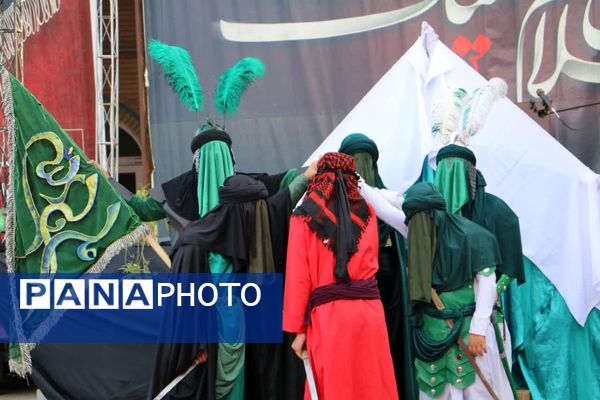 اجرای تئاتر گروه هنری موعود در آستان مقدس امامزاده بی‌بی‌سکینه صفادشت