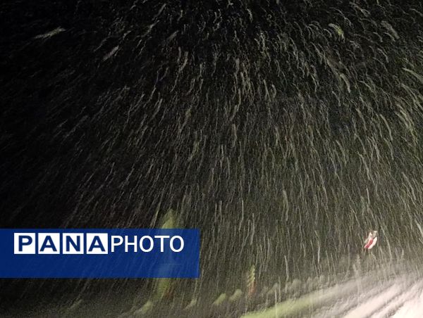 بارش برف و باران در بروجن