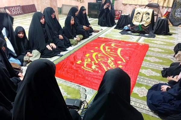 آیین شام غریبان دختران زینبی در آشخانه