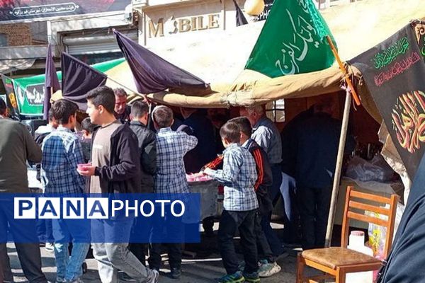 برپایی موکب پذیرایی و قاب‌های ایثار؛ از خاکریز تا بوم نقاشی در فیروزکوه